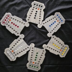 Orbitz modular wooden board game – 6 board bundle